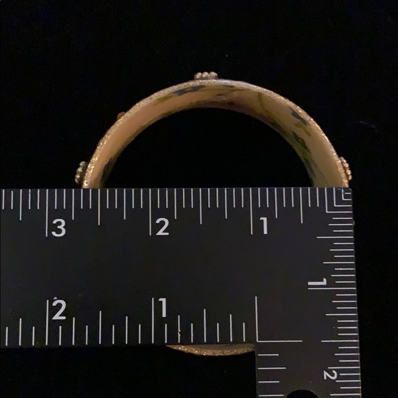 Leopard and Flower Bangle Bracelet by Iris Design - Picture 4 of 4